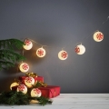 Eglo 411113 - LED božićni niz ORNAMENT 10xLED/3xAA 1,65m topla bela