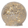 Eglo 411345 - LED božićna dekoracija STAR FALL 10xLED/2xAA, prečnika 10 cm, srebrna