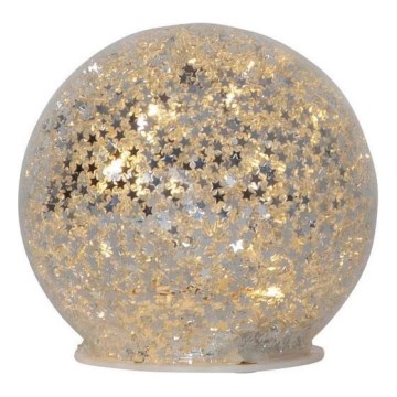 Eglo 411345 - LED božićna dekoracija STAR FALL 10xLED/2xAA, prečnika 10 cm, srebrna