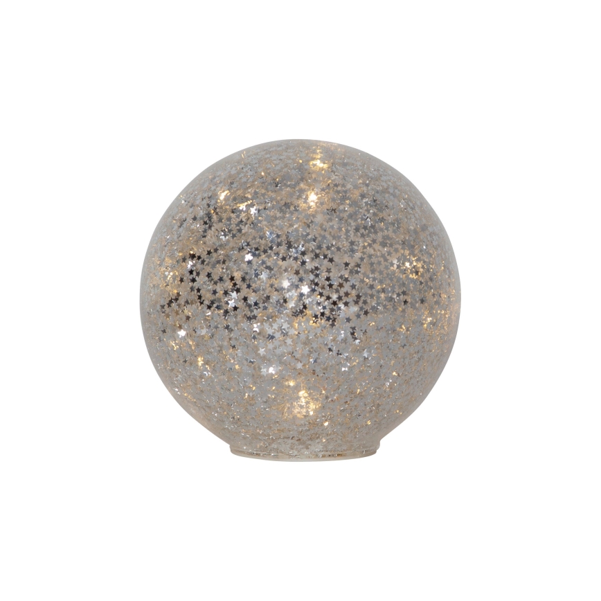 Eglo 411347 - LED Božićna dekoracija STAR FALL 15xLED/2xAA prečnik 15 cm srebrna