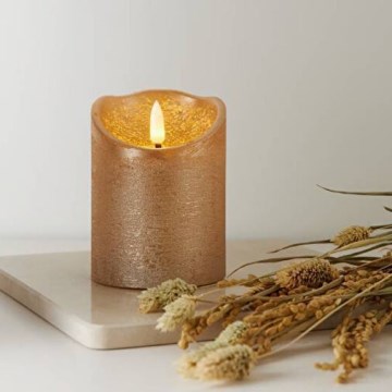 Eglo 411498 - LED sveća FLAMME RUSTIC LED/2xAA zlatna
