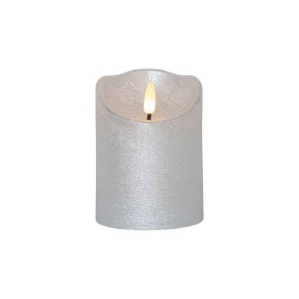 Eglo 411502 - LED sveća FLAMME RUSTIC LED/2xAA srebrna
