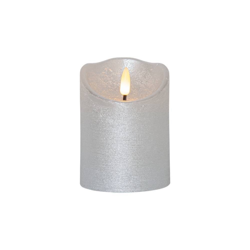 Eglo 411502 - LED sveća FLAMME RUSTIC LED/2xAA srebrna