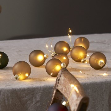 Eglo 411557 - LED lanac BLISS 22xLED/3xAA 2,6m toplo bela