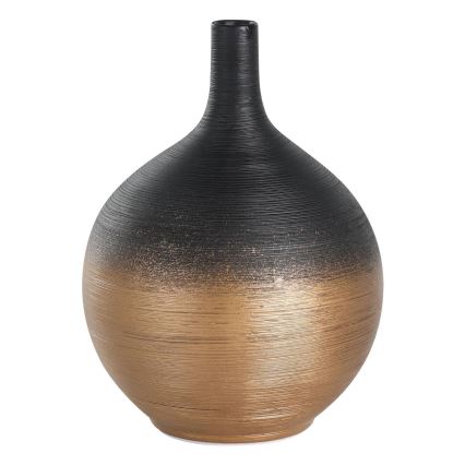 Eglo - Keramička vaza 22x16 cm crna/zlatna