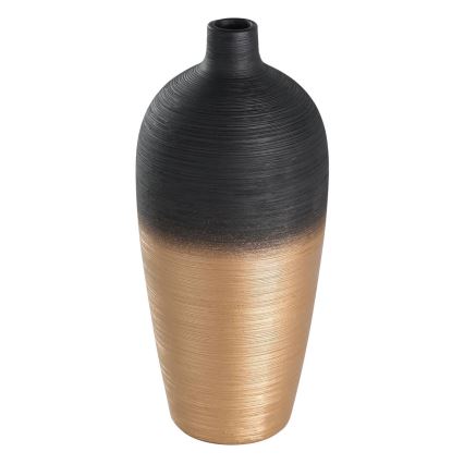 Eglo - Keramička vaza 28x12,5 cm crna/zlatna