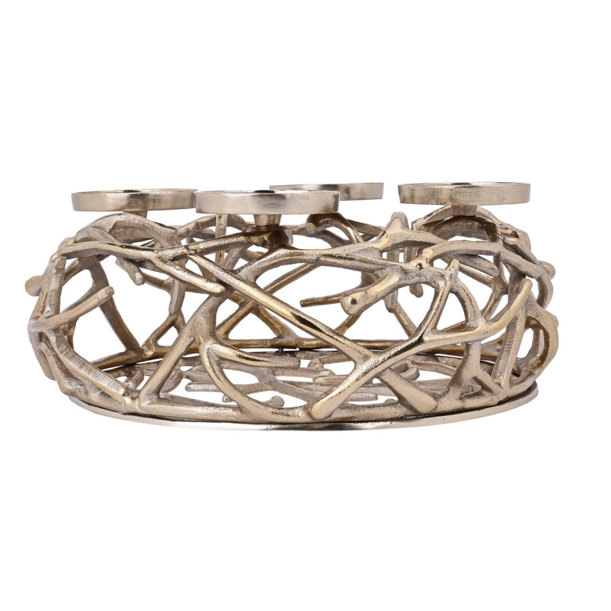 Eglo - Stalak za sveće 13,5x35 cm zlatna