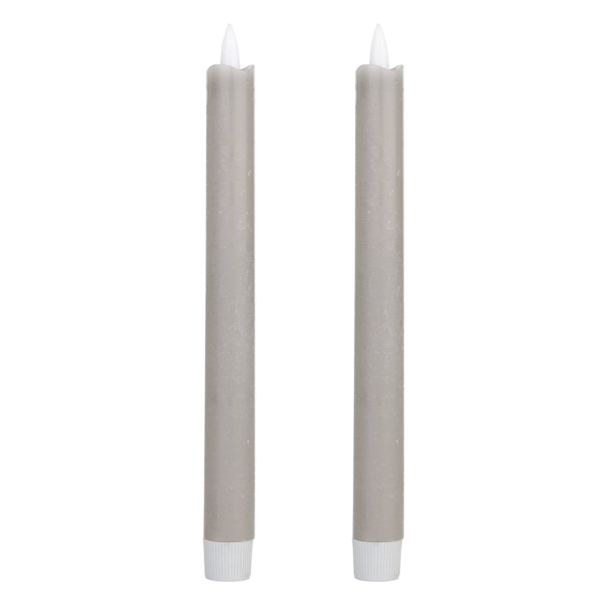 Eglo - Komplet 2x LED sveća, LED/1xAAA, 24,5 cm, siva