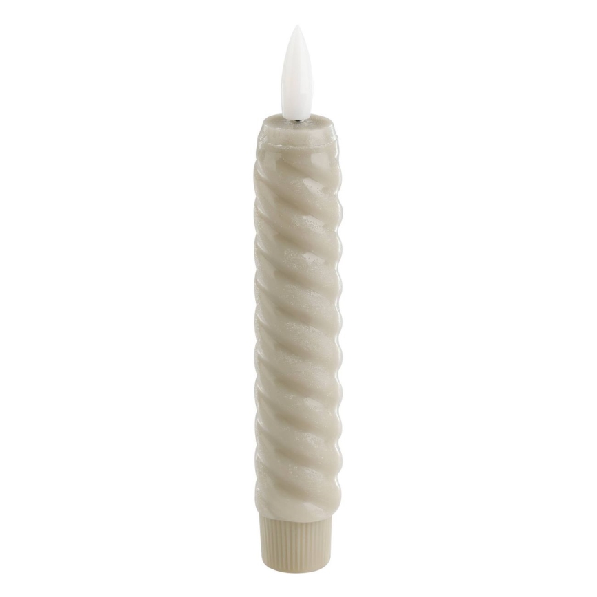 Eglo - Set od 2 LED sveće, 15 cm, napajanje 1x AAA, bež