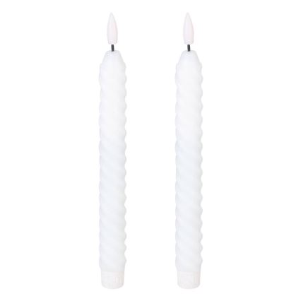 Eglo - SET 2x LED sveća LED/1xAAA 25 cm bela