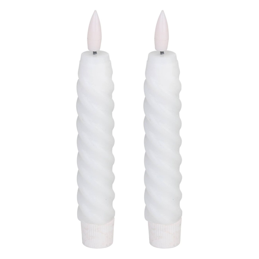 Eglo - Komplet 2x LED sveća LED/1xAAA 15 cm bele