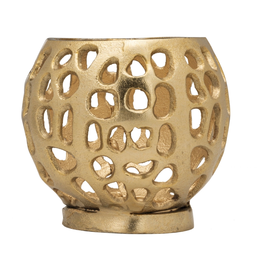 Eglo - Elegantni zlatni svećnjak 9,5 x 9,5 cm