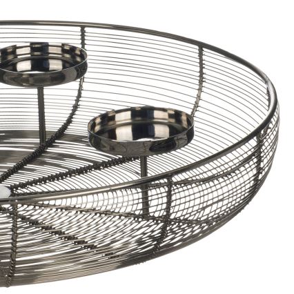 Eglo - Svečnjak prečnika 45 cm, sjajni hrom