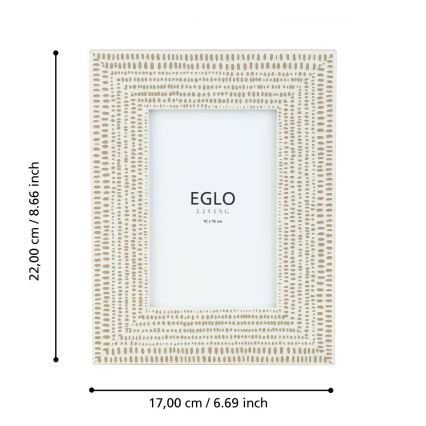 Eglo - Okvir za fotografiju 10x15 cm, krem boje