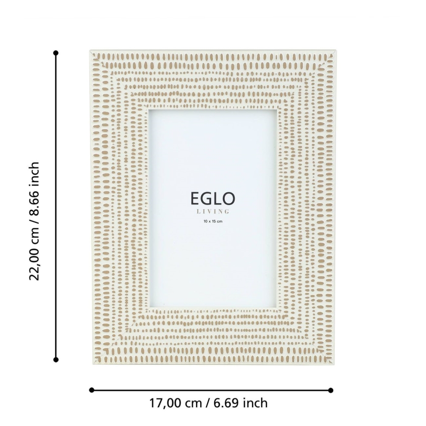 Eglo - Okvir za fotografiju 10x15 cm, krem boje