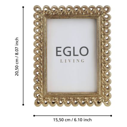 Eglo - Okvir za fotografije 10x15 cm, zlatni