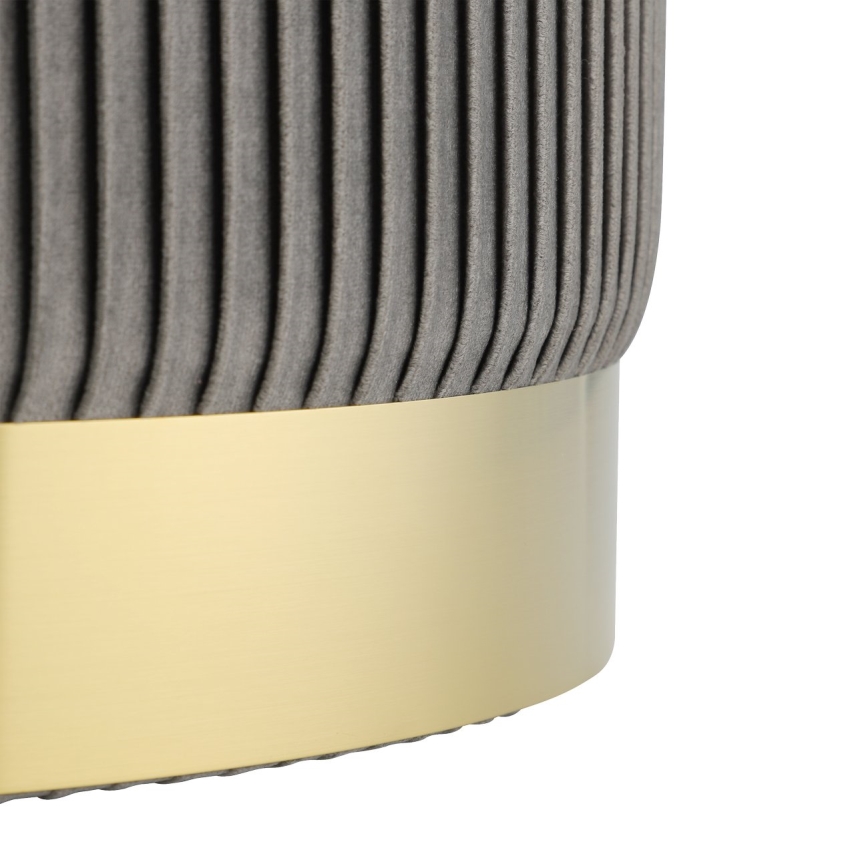 Eglo - SET 2x Tabure prečnik 31,5/36 cm siva/zlatna