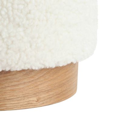 Eglo - set od 2 taburea, prečnika 30,5/37 cm, bele boje