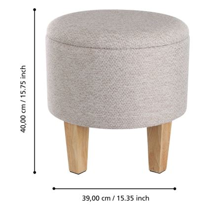Eglo 424032 - Tabure MASHIKE 40x39 cm bež