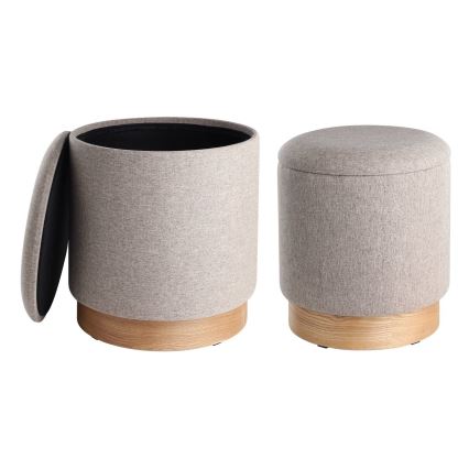 Eglo - SET 2x tabure prečnika 30,5/37 cm braon