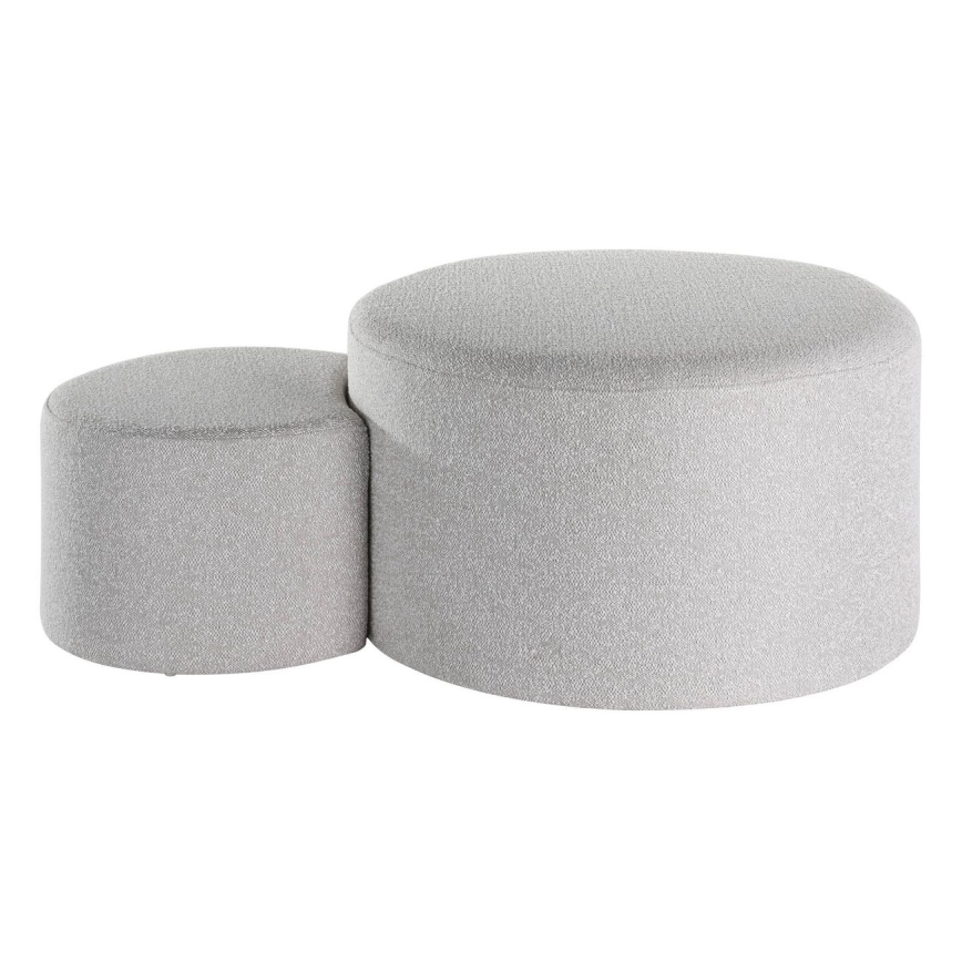 Eglo - Komplet od 2 taburea, prečnik 45,5/70 cm, sivi