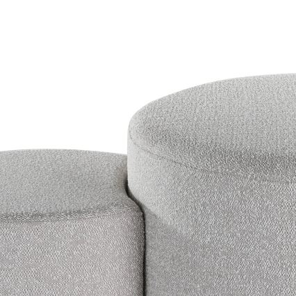 Eglo - Komplet od 2 taburea, prečnik 45,5/70 cm, sivi