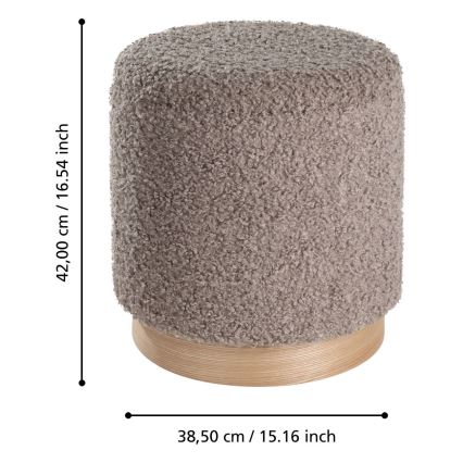 Eglo - SET 2x Tabure preč. 31,5/38,5 cm braon