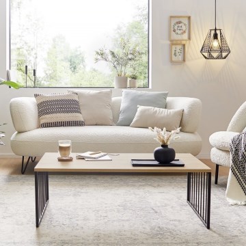 Eglo 424801 - Konferencijski stočić AUKSIDE 53,5x100 cm braon/crna