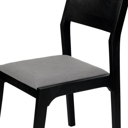 Eglo - Trpezarijska stolica 84x55 cm crna/siva
