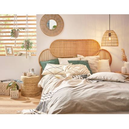 Eglo - Zidno ogledalo prečnika 55 cm, bambus