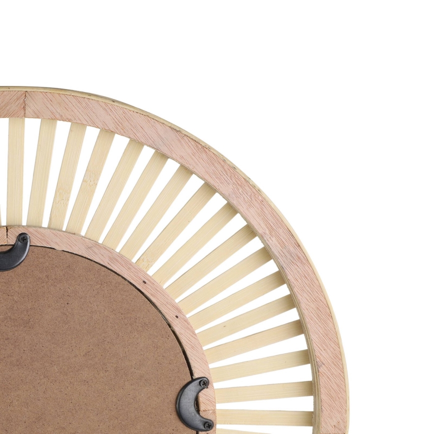 Eglo 425037 - Zidno ogledalo MITSUKE, prečnik 40 cm, bambus