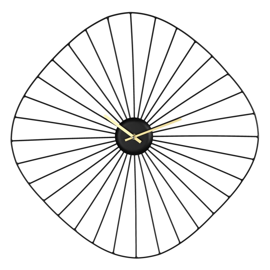 Eglo - Zidni sat 1xAA 60x60 cm crni