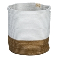 Eglo 426501 - Dekorativna korpa TOYAMA 40x35 cm bela/bež