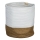 Eglo 426501 - Dekorativna korpa TOYAMA 40x35 cm bela/bež