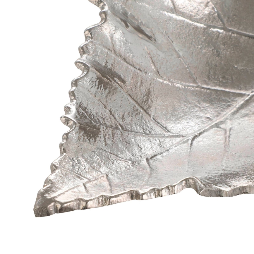 Eglo - Dekorativni pladanj 18,5x23,5 cm list/srebrna