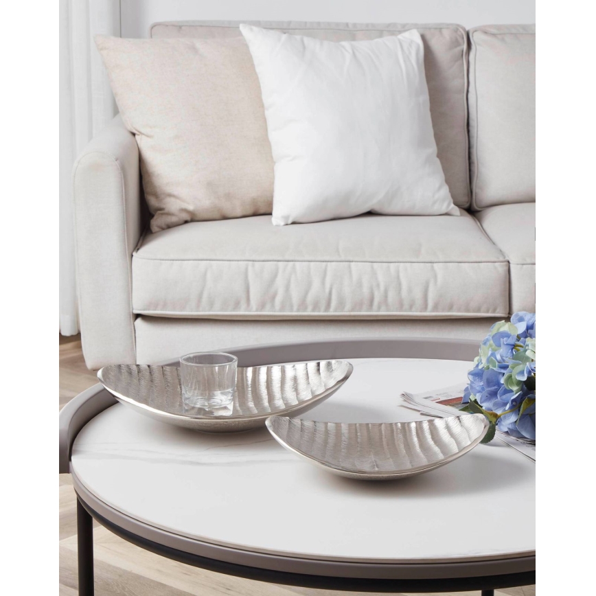 Eglo - Dekorativni poslužavnik 23,5x32,5 cm, srebrne boje