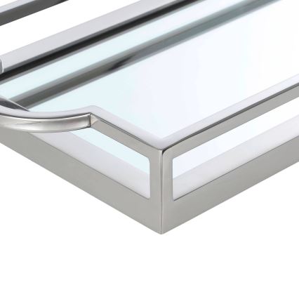 Eglo - Dekorativni poslužavnik 23x45 cm, sjajni hrom