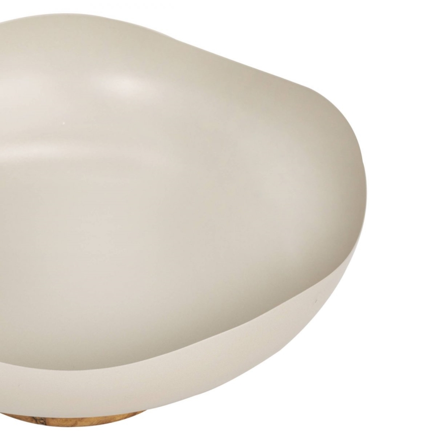 Eglo - Dekorativni poslužavnik, prečnik 25 cm, bež