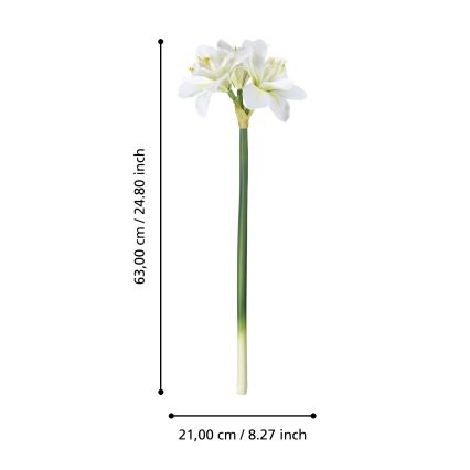 Eglo - Veštački cvet 63 cm, beo