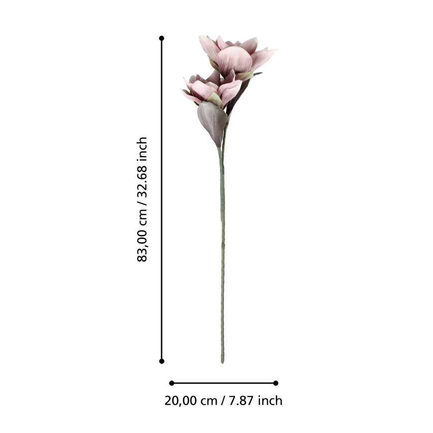 Eglo - Veštačko cveće 83 cm ružičasto