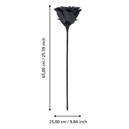 Eglo - Veštački cvet 65 cm, crne boje