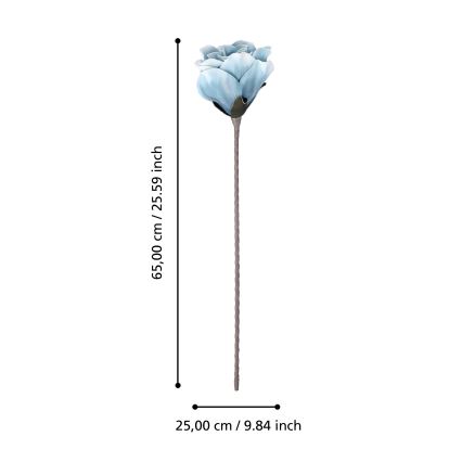 Eglo - Veštački cvet 65 cm, plave boje