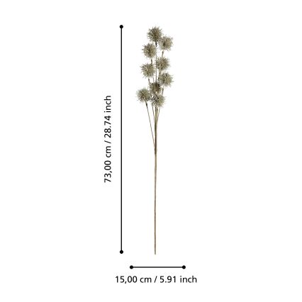 Eglo - Veštački cvet 73 cm u zlatnoj boji