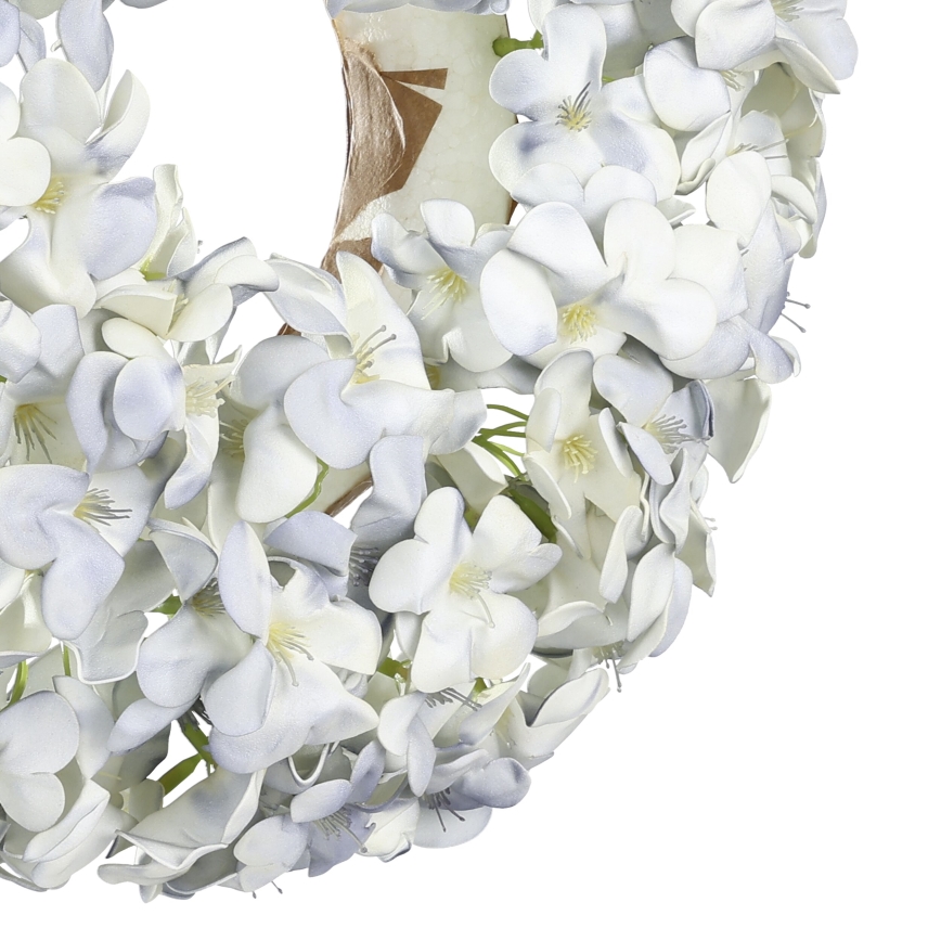 Eglo - Veštački cvetni venac prečnika 35 cm, plave boje