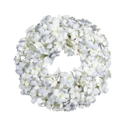 Eglo - Veštački cvetni venac prečnika 35 cm, plave boje