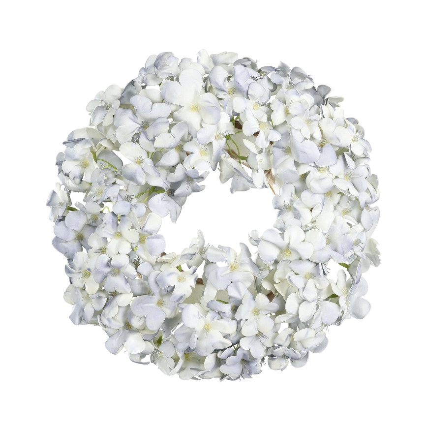 Eglo - Veštački cvetni venac prečnika 35 cm, plave boje