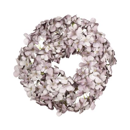 Eglo - Veštački cvetni venac prečnika 35 cm, ljubičaste boje
