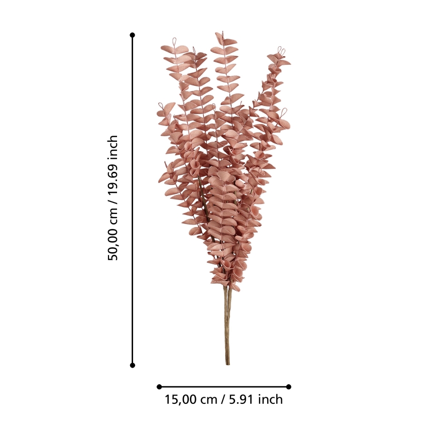Eglo - Crveni veštački cvet 50 cm