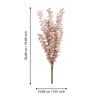 Eglo - Veštačko cveće 50 cm ružičasto