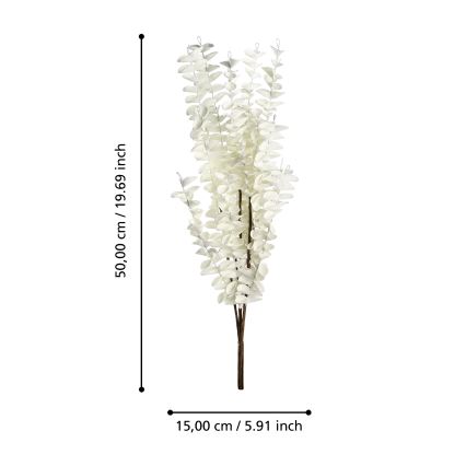 Eglo - Veštački cvet 50 cm beo